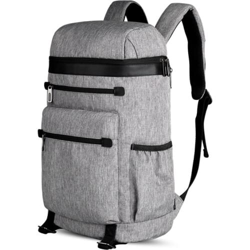 CAI Multi-Pocket Casual Backpack Bag Laptop High Capacity Zipper Design School Bookbag Travel Back Pack Bags Autumn Fashion