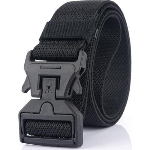 Brand New Men Belt Magnetic Buckle Casual Belts For Trousers High Quality Elastic Military Equipment Tactical Belt Adjustable