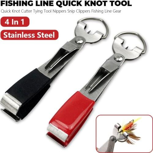 Fishing Tool Quick Knot Fast Tie Knotter Fly Tying Line Cutter Clipper Nipper Line Scissors Pliers Retractor Tackle Accessories