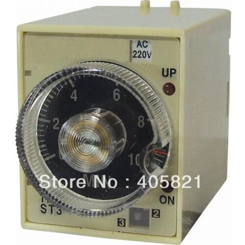 ST3P A-C Supper Timer Relay with base ON-Delay 5S/50S/5M/30M