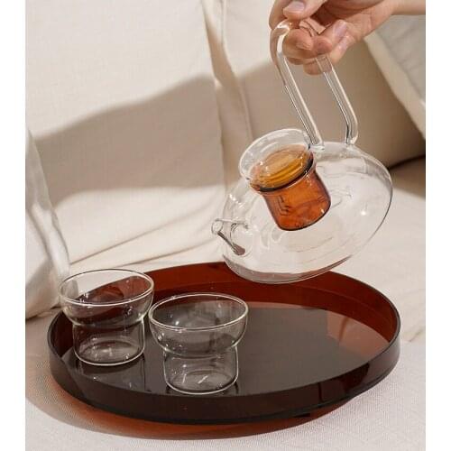 Heat-Resistant Glass Kombucha Teapot Nordic Tea Set Home Afternoon Tea Set