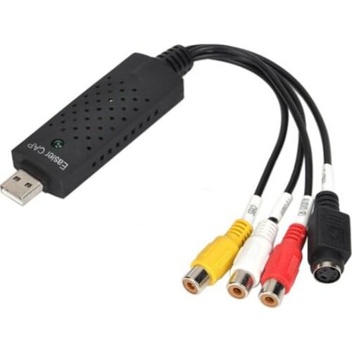 USB 2.0 HD Audio and Video Capture Card TV Stick DVD VHS Capture Device Converter Suitable for PC HDTV TV-Box Adapter