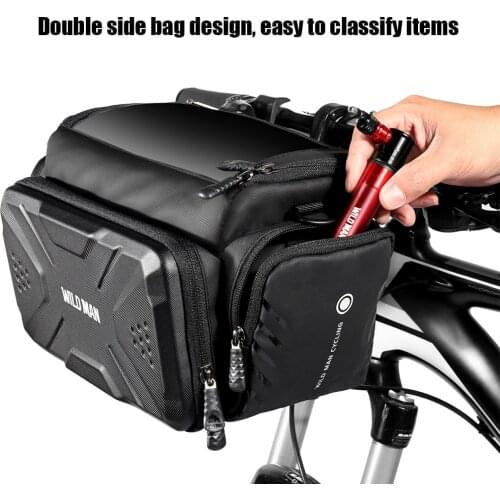 Waterproof Bicycle Bag Handlebar Camera Pouch Biking Front Tube Frame Bike Portable Dustproof Cycling Parts for WILD MAN