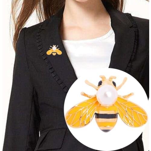 XKZM Brand Insect Series Brooch Women Delicate Little Bee Brooches Crystal Rhinestone Pin Brooch Jewelry Gifts For Girl