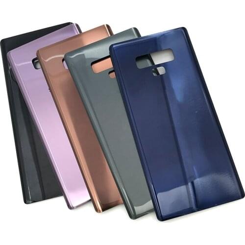 5pcs/lots For Samsung Galaxy Note 9 Back Glass Rear Cover Battery Door Housing For Samsung Galaxy Note9 Battery Back Cover Case