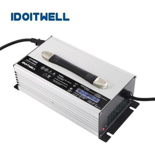 Current adjustable 20A 15A 10A 36V lead acid battery charger LCD display 36V WET VRLA SLA AGM GEL battery charger for 36v lead