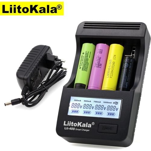 Liitokala Lii500 LCD Battery Charger, Charging 18650 18350 18500 16340 10440 14500 26650 1.2V AA AAA NiMH Battery