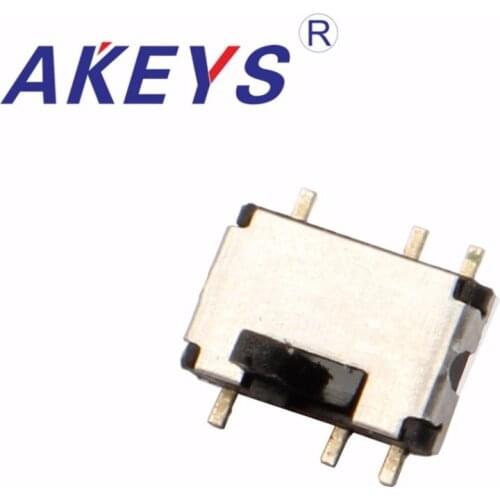 10PCS MST-22C06 MINI slide switch 2P2T SMT SMD 6 pin 2 position mini toggle switches micro slide switches
