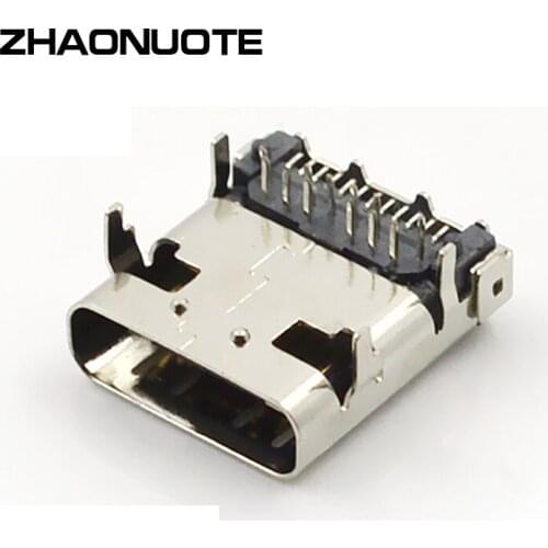 10pcs Connector TYPE-C3.1 Bus-socket Plug on Board Rear Cover Bus-seat DC Power Supply Adapter