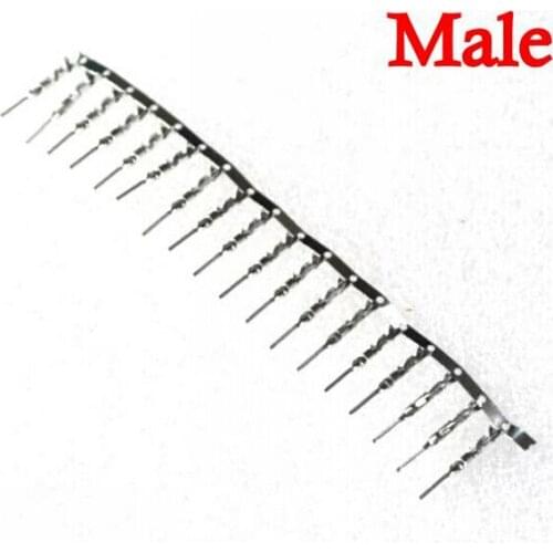 100Pcs For Dupont Jumper Wire Cable Housing Male Pin Connector Terminal 2.54mm New