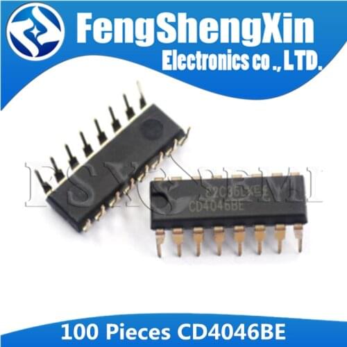 100pcs/lot CD4046BE CD4046 DIP-16 CD4046BD CMOS MICROPOWER PHASE-LOCKED LOOP
