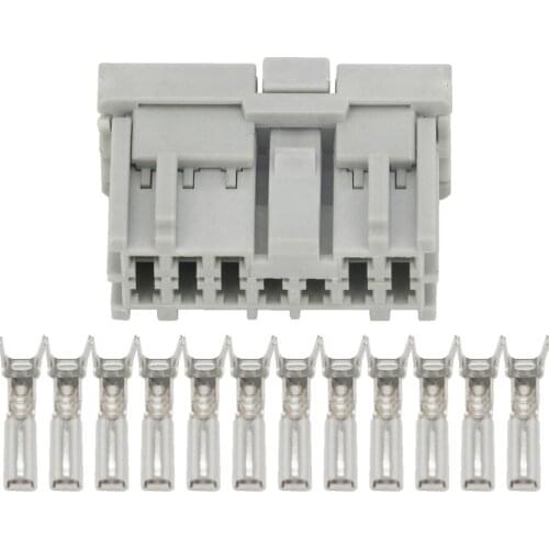 12 Pin Clamps Light gray Automotive Connectors With terminals DJ7126-2.2-21 12P