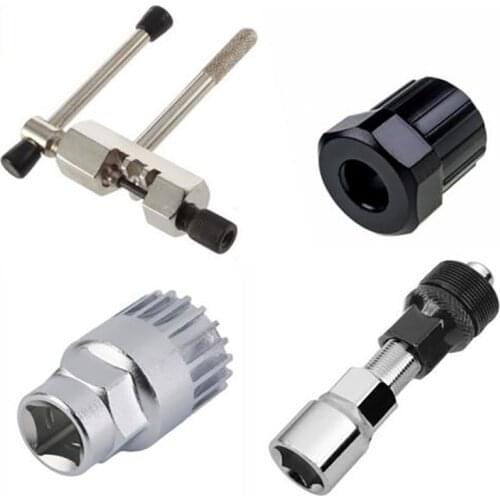 4 PCS Bicycle Repair Tool Sets Kits Chain Crank Wheel Extractor Pedal Remover Puller Outdoor Cycling MTB Bike Axle