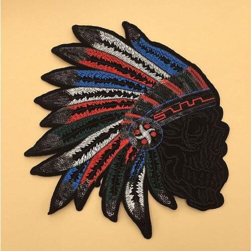 5pcs 24*21cm Indian Cloth Sticker Patches Sequined Patch Sew On Iron On Clothes Parche 3D Paillette Applique DIY Stickers