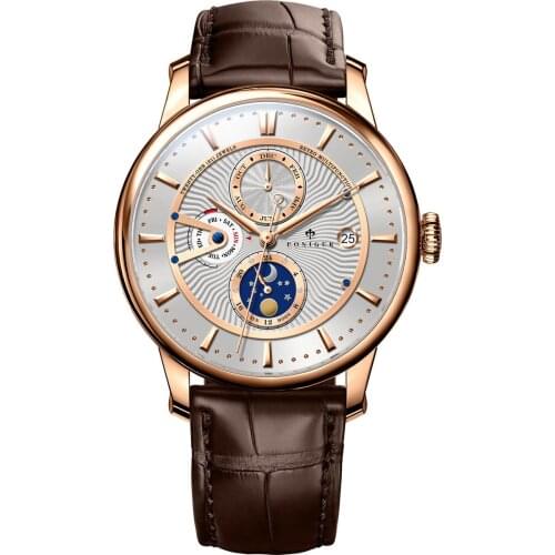 PONIGER Luxury Watch For Men, Mens Automatic Watches Waterproof Self Wind Mechanical Wristwatch Sapphire Mirror Month Week Date