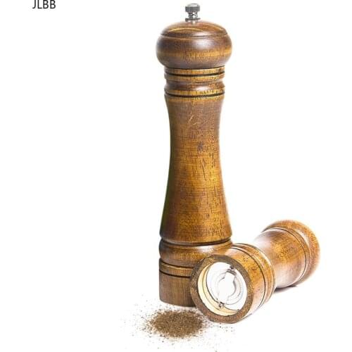 Wood Pepper Grinder Salt And Spice Grinder Pepper Mill With Strong Adjustable Ceramic Grinder 5" 8" 10" Kitchen Tools 2019 New