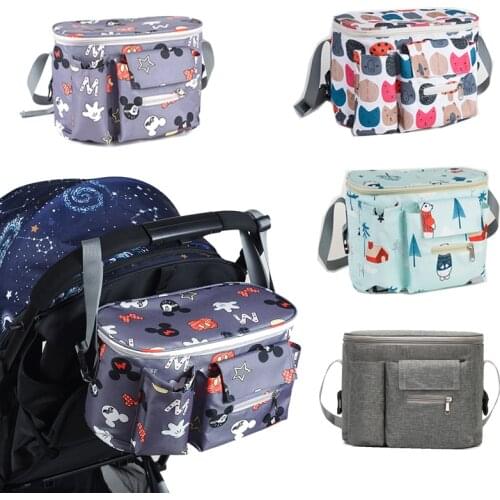 Baby Diaper Bags for Mom Backpack Maternity Bag Stroller Bag Multifunctional Nappy Bag Pram Stroller Hanging Bag Organizer
