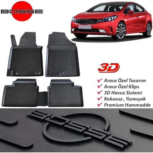 For Kia Cerato Mat 3D Pool 2016 2018 BOSSE