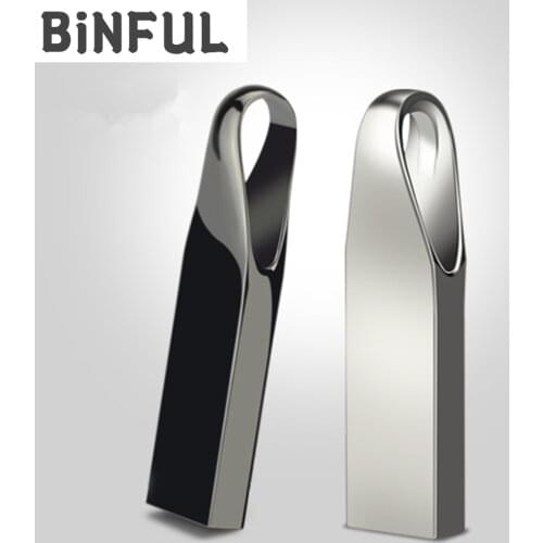 BiNFUL Metal Usb Flash Drive USB 2.0 Pen Drive Waterproof 128GB Usb Stick 4GB 8GB 16GB 32GB 64GB 256GB Memory Stick PenDrive