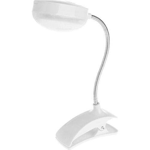 Flexible Clip-on Table Lamp LED Clamp Reading Study Bed Laptop Desk Bright Light