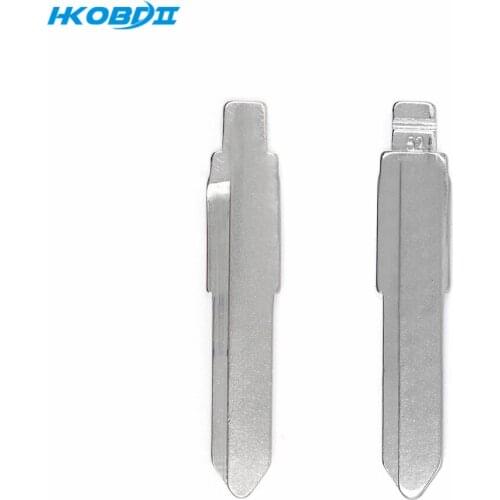 HKOBDII 2PCS/Lot Metal Blank Uncut Flip KD Remote Key Blade Type #52 for Suzuki Swift