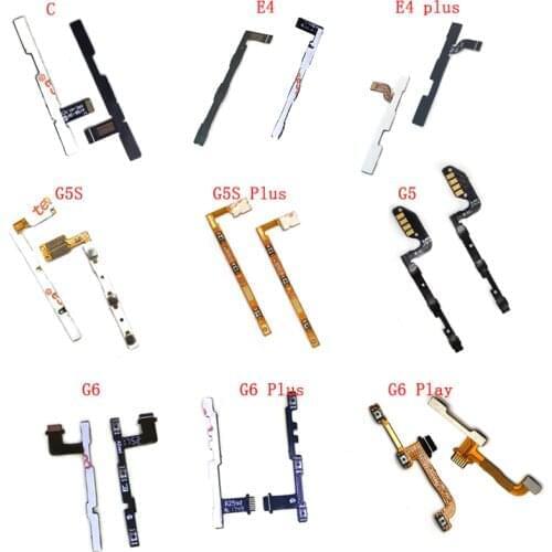 10pcs Power ON OFF Volume Switch Button Side Key Flex Cable For Motorola Moto G4 Play G5 G5S Plus E3 E4 Plus C Z X Play Style G6
