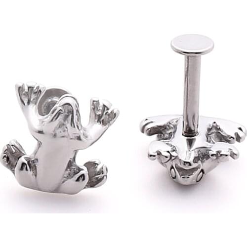 Lip ring lip piercing ring labret jewelry frog shape woman fashion piercing jewelry