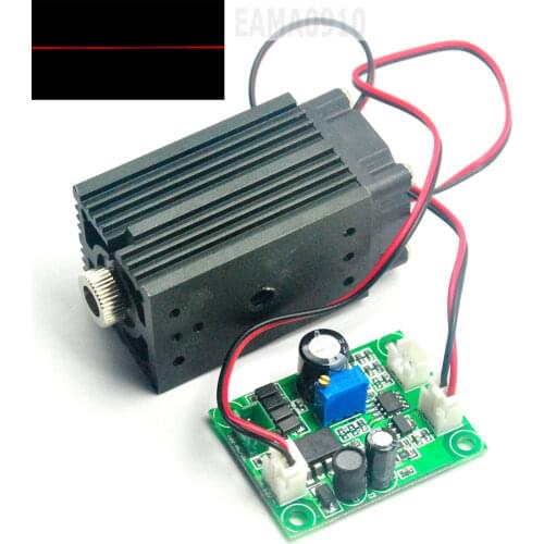 Line 650nm 200mW Red Adjustable Laser Diode Module 12V w/Fan Long Time Working