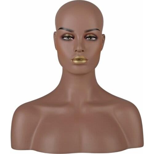 Firberglass Mannequin Manikin Head Bust Stand For Wigs And Hat Display