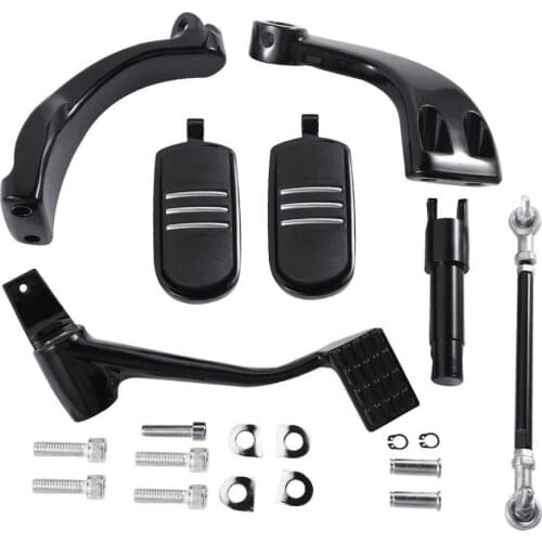 Motorcycle black Mid Control Foot Pegs Lever For Harley Sportster XL1200 Iron XL883 2004-2013