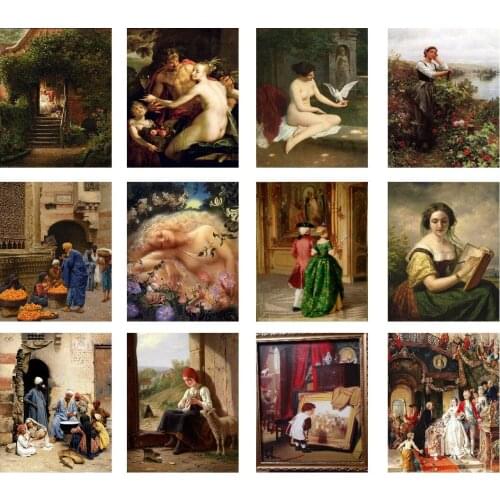 DIY Paints By Numbers Naked Woman 50x40cm Art Pictures Natural Scenery Decorative Canvas Wall Artcraft Oil Painting By Numbers