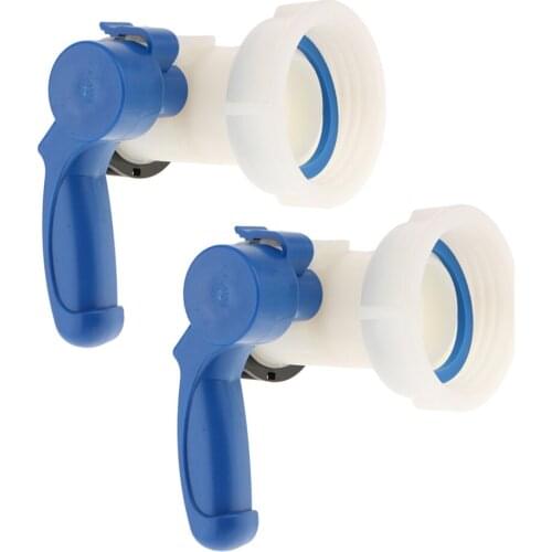 Low price 2pcs/lot Anti-corrosion 1000L IBC Tote Tank Butterfly Valve Switch Water Adaptor Hose Pipe Connector 62mm