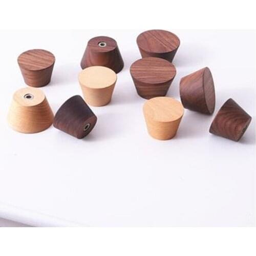 Nordic solid wood hook wall hanging wall porch coat hook round creative cute hanger free punching