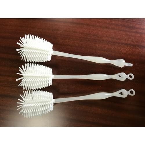 New Multi-purpose Silicone Long Handle Wash Cup Brush Baby Milk Bottle Glass Cup Kitchen Cleaner Brush