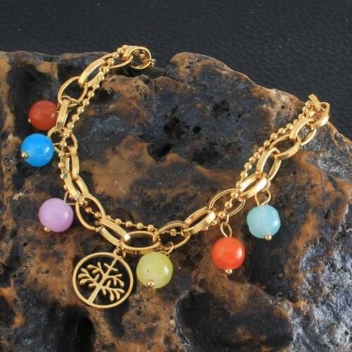 New Tree Style Fashion Stainless Steel Jewelry Charm Bracelet Hot Gift For Women BGGZALBF