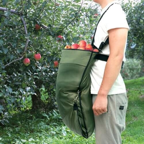 Durable Fruit Vegetables Picking Apron Waterproof Oxford Garden fruits Collecting Storage Bag Harvest Vegetable Picking Apron