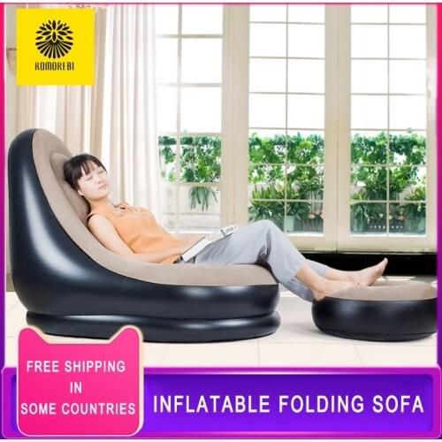 Family Inflatable Lounger Lazy Bag Air Bed Sleeping Bag Fast Folding Inflatable Sofa Trending Beach Bag For Beach Travel Outdoor