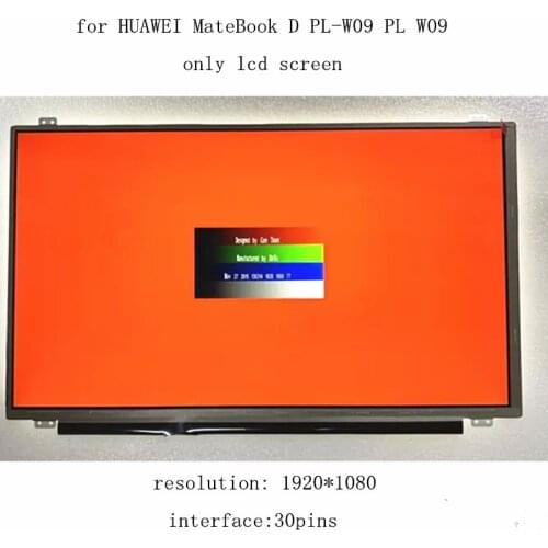 15.6" Replacement for HUAWEI MateBook D PL-W09 PL W09 IPS Screen LCD LED Screen 1920X1080 Full HD Panel Replacement