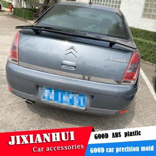 For Citroen c-thiomphe Spoiler 2006-2018 c-thiomphe Spoiler TF ABS plastic Material Car Rear Wing Color Rear Spoiler