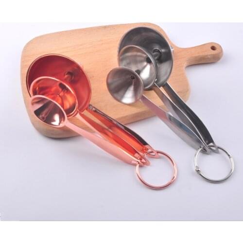 3Pcs Stainless Steel Funnel for Filling Bottles Spices Wine Flask Filter Funnels Kitchen Gadgets Household Portable Mini Funnel