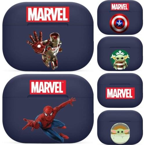 Marvel For Airpods pro 3 case Protective Bluetooth Wireless Earphone Cover Air Pods airpod case air pod cases Navy