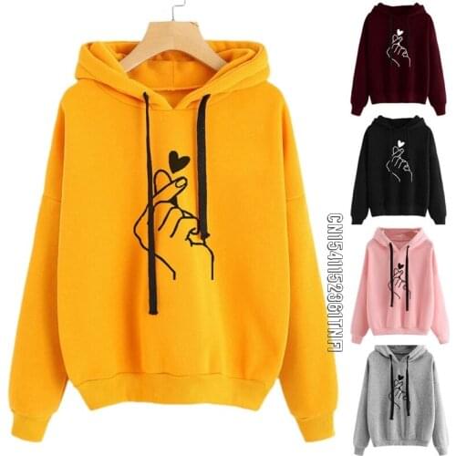 Womens Musical Notes Long Sleeve Hoodie Sweatshirt Hooded Pullover Tops Blouse Novelty Pullovers Girls Long Sleeve Sweatshirt