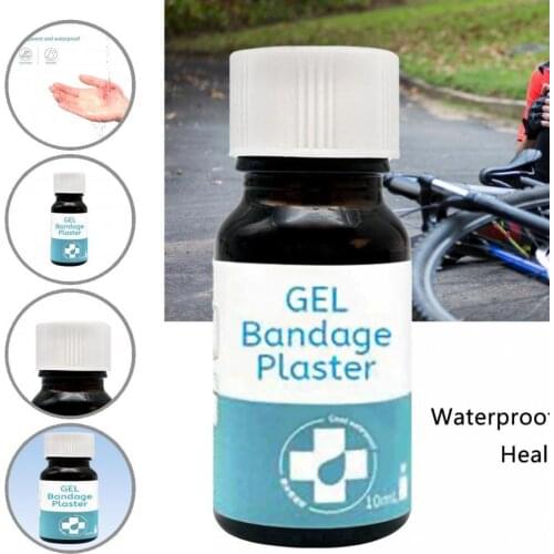 10ml Non-Irritating Transparent Bandage Wound Healing Gel Liquid Transparent Gel Band Aid Protect Scar for Hands