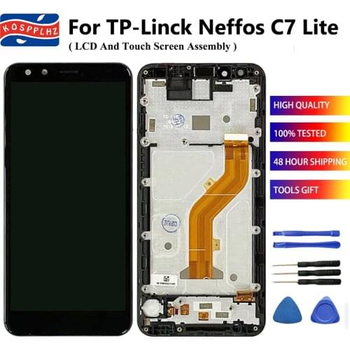 5.45" For TP-Link Neffos C7 Lite TP7041A TP7041C LCD Display + Touch Screen Digitizer Assembly + frame Neffos C7Lite tp 7041a