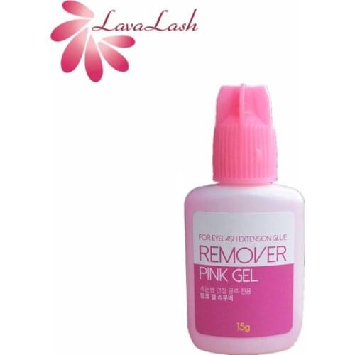 1bottle Korean Original 15g Remover Pink Gel Eyelash Extension Makeup Clean Remover Tools Eyelash Extension Glue Remover