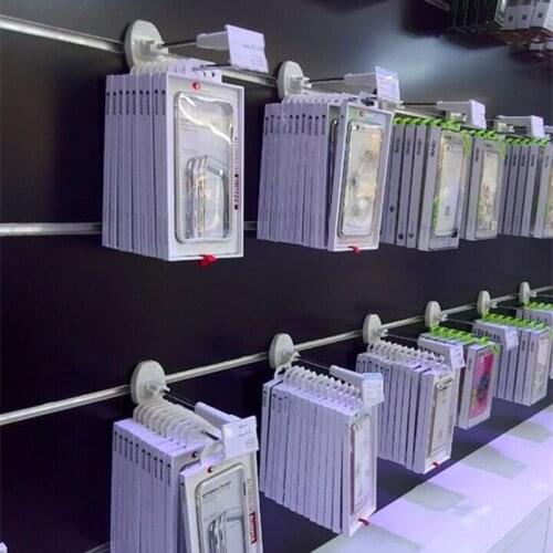 100 Pieces/Lot) Hot Sale Secure Display Slat Hook For Retail Store Wall Accessory Security Solution