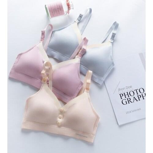 2020 New Nursing Bra Pregnant Women Breastfeeding Lingerie Front Closure Buckle Large Size Wire Free Bras