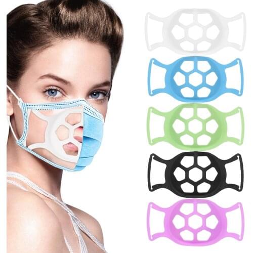 3d Mouth Mask Support Breathing Assist Help Mask Inner Cushion Bracket Food Grade Silicone Holder Bracket Inner Support Frame