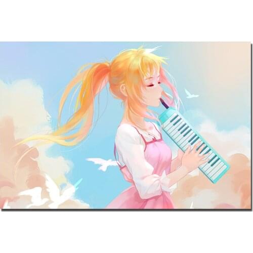 Your Lie in April Anime Poster Canvas Print Painting Wall Art for Living Room Home Decor