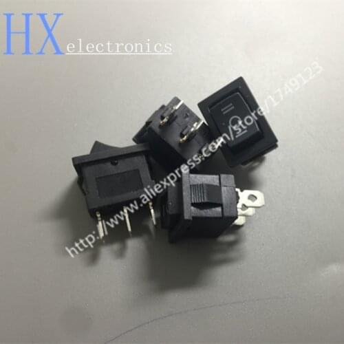 Free shipping 100PCS Type 15*21mm 3PIN ON/OFF/ON Boat Rocker Switch 6A/250V 10A/125V 15X21